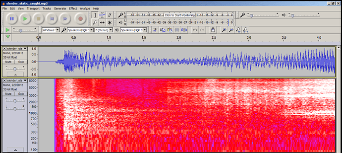 ''slender_static_caught'' waveform & spectrogram in Audacity.png