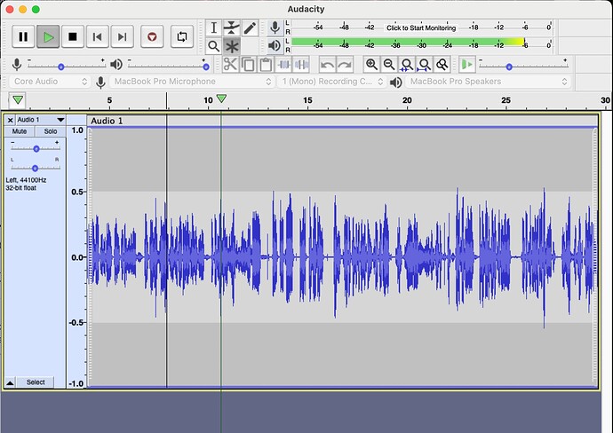 Audacity Screen Shot