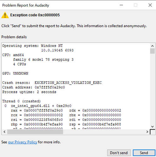audacityerror
