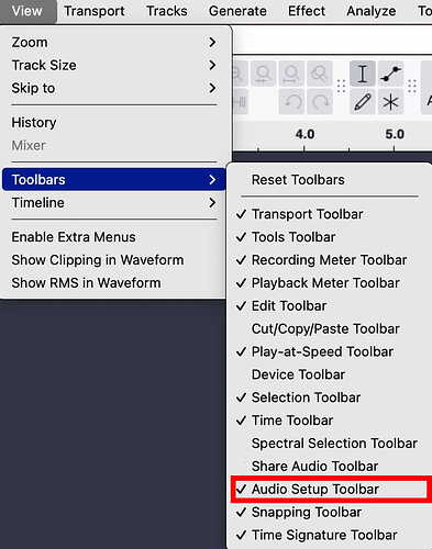Toolbars