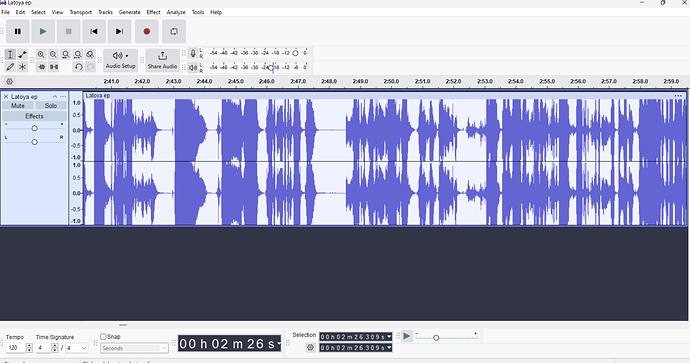 Screenshot Bad recording