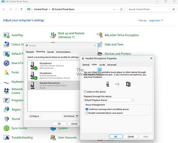 Listen-to-this-device-Microsphone-Properties