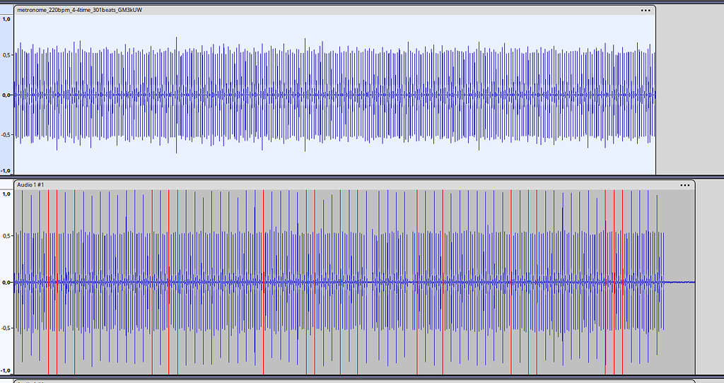 Overdubbing isn't plausible anymore (or how to make samba rythm with audacity a metronome and