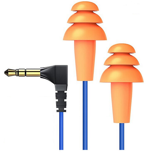Noise isolating earphones