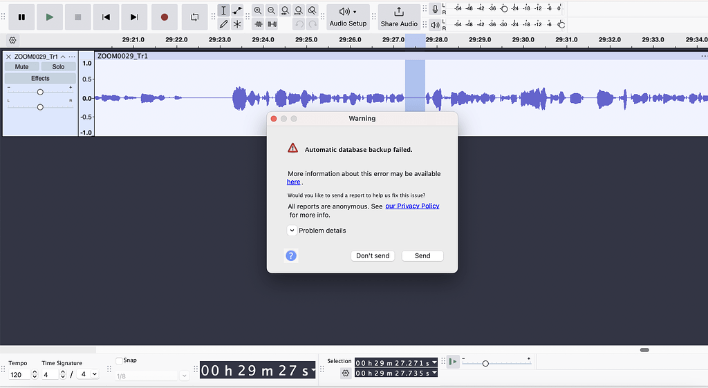 Error when trying to split audio - Audacity 3 Help Forum - Audacity Forum