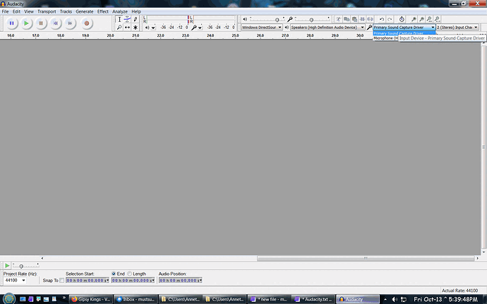 Audacity Windows Direct sound