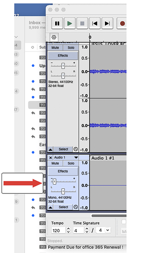 Audacity vol