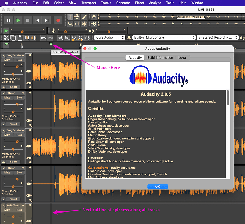Missing Time Shift Tool - macOS - Audacity Forum