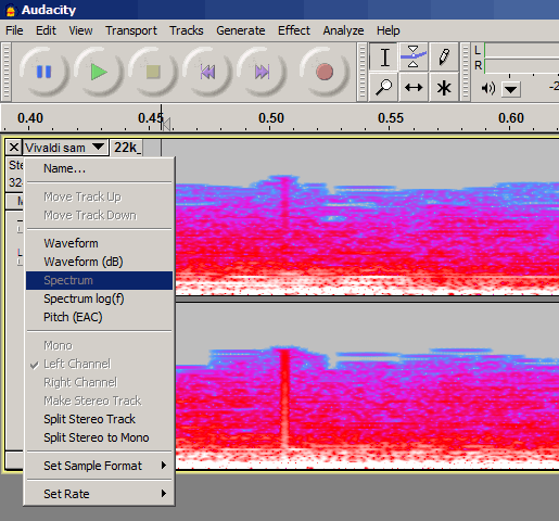 clicks appear as spikes in spectrum view.png
