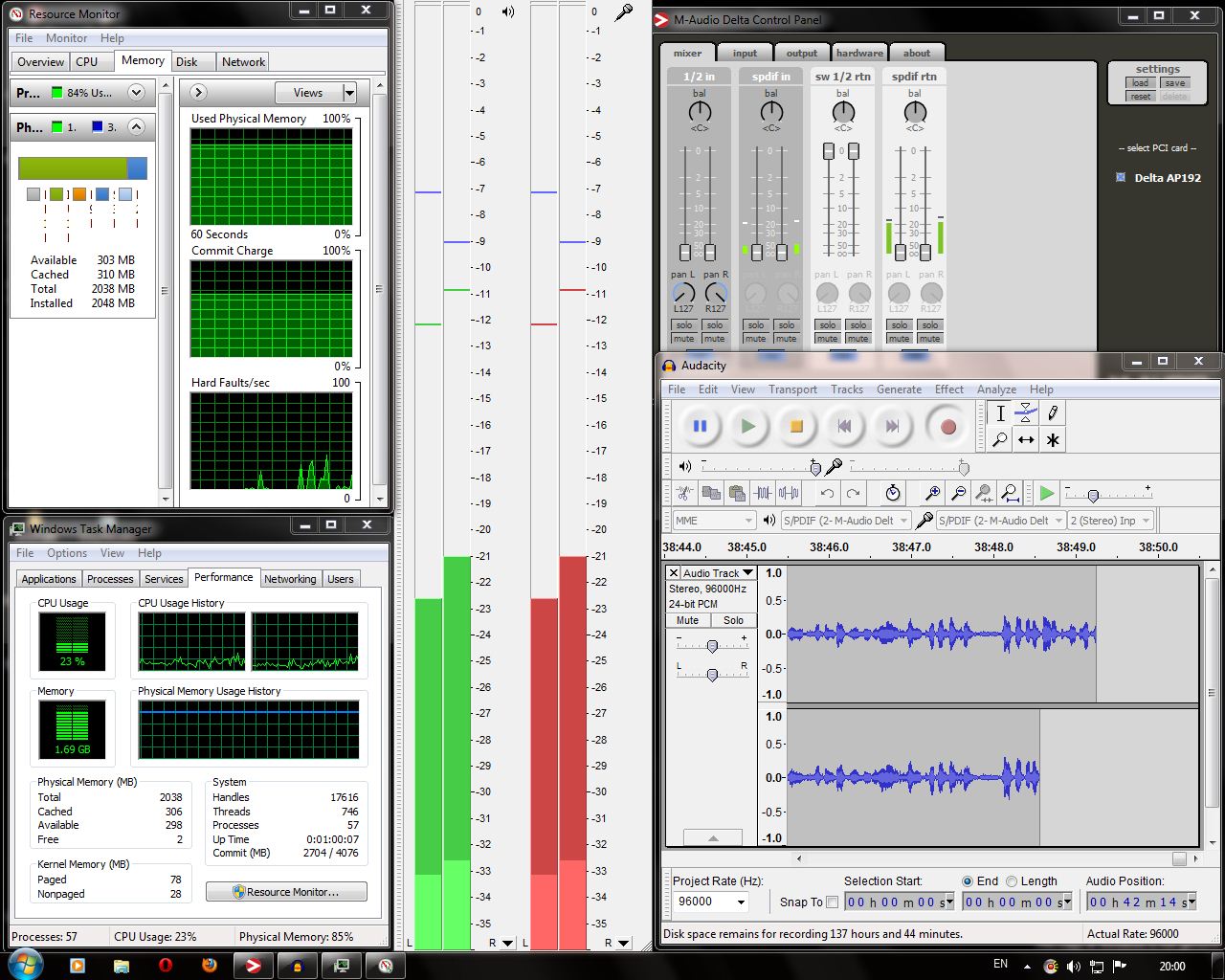 Audacity Recording Freeze at 38m 47.5s: Win7 - Page 2 - Windows ...