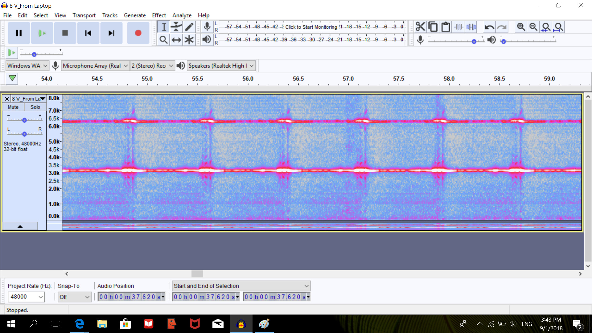 8 V_From Laptop_Frequency VS Time graph screenshot.jpg