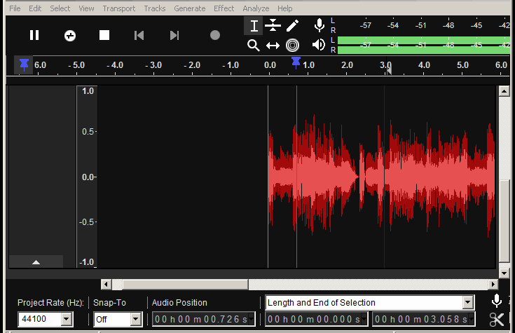Podel1's clean dark theme in Audacity 211 (red wave selected).gif