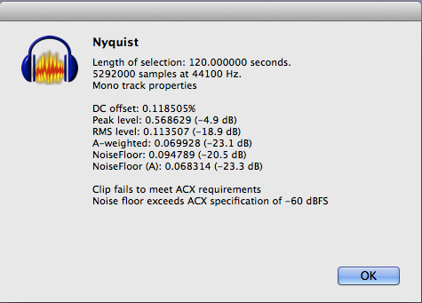 Normalizing for ACX parameters - Windows - Audacity Forum
