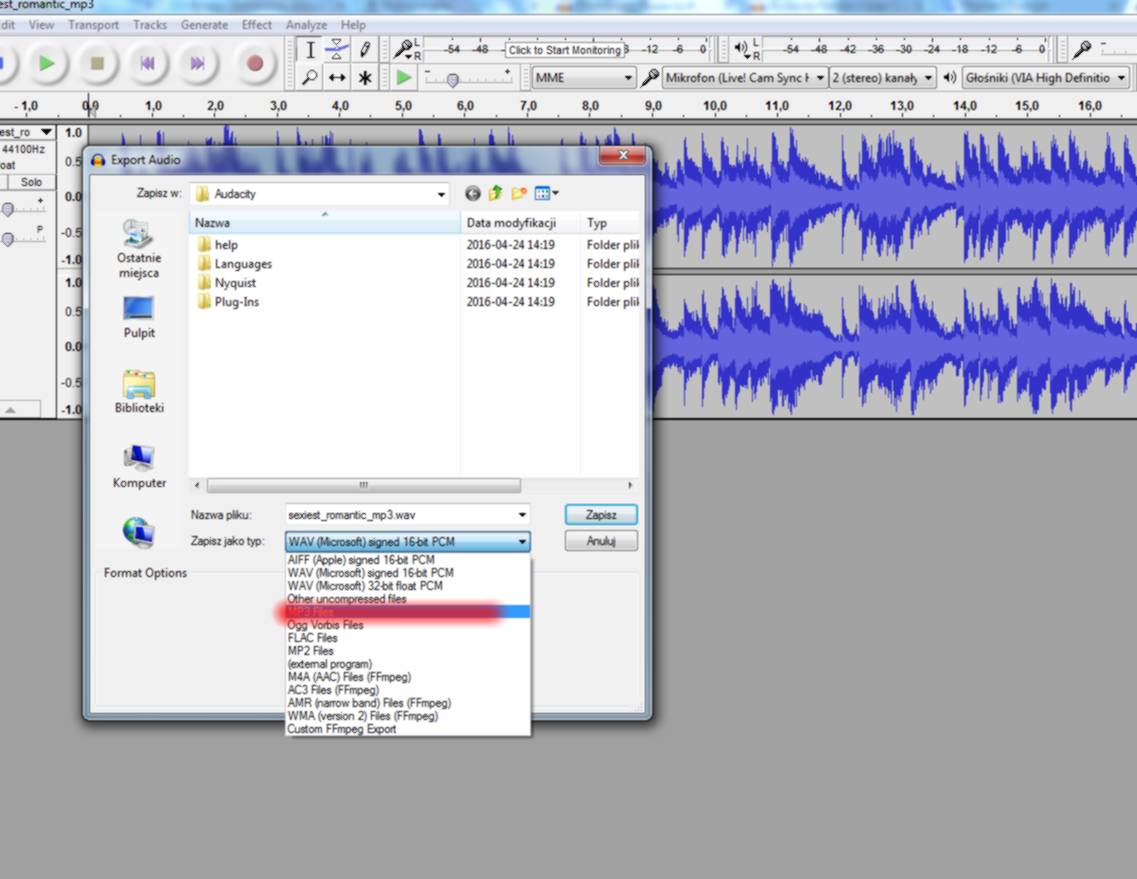 MP3 encoder - licence - Windows - Audacity Forum