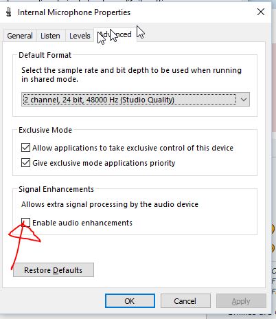 Audacity 2.1.1 and Windows 10 Audio input error solution - Windows 