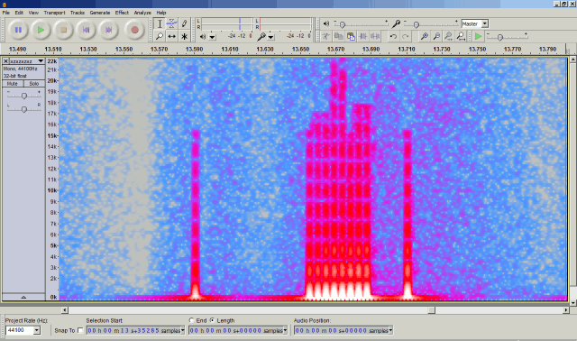 GSM buzzy pulses cover all of the sound spectrum 8¬(.gif