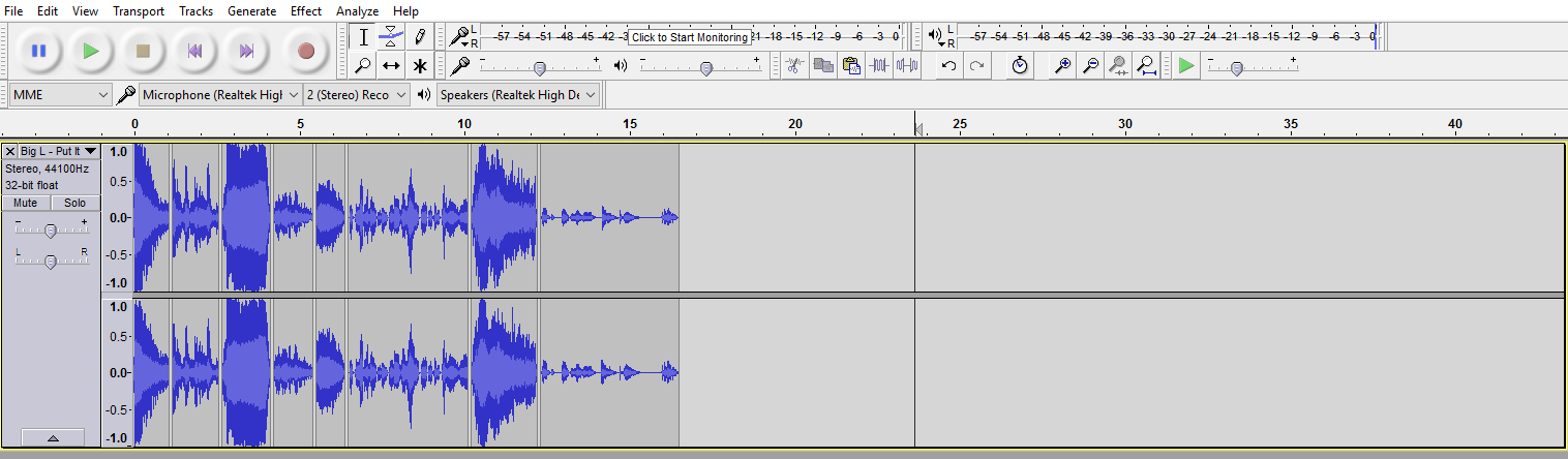 how to alter audio levels - Windows - Audacity Forum