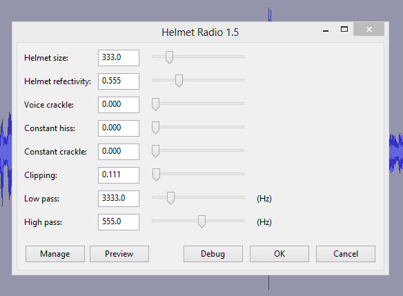 suggested settings