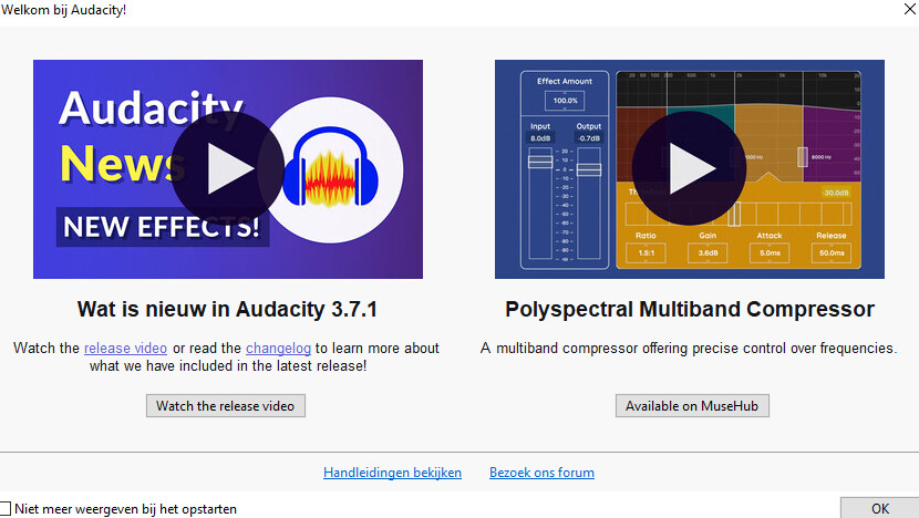 Don't give users option to update manually - Windows - Audacity Forum