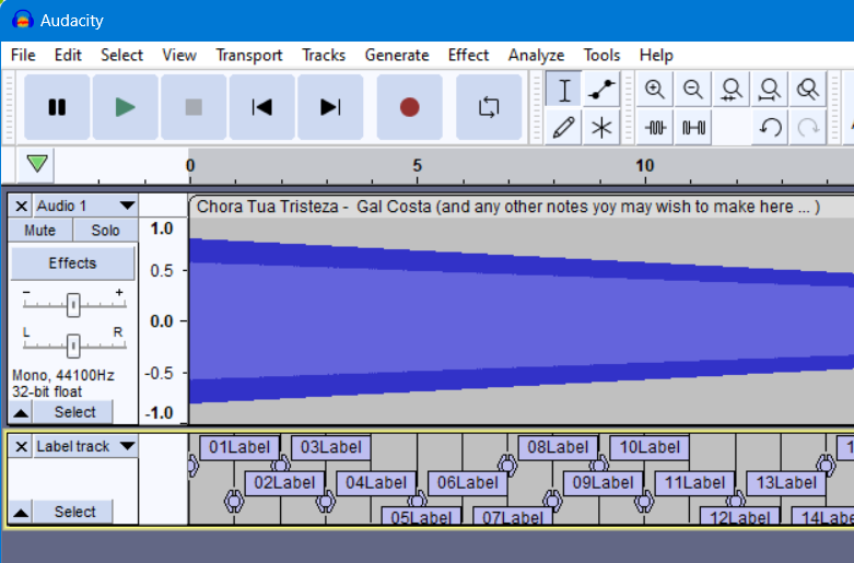 Labels unreadable under track name Adding Features Audacity Forum