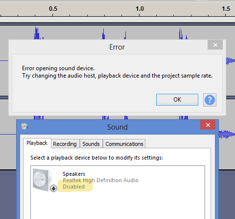 selecting a disabled playback device can generate that error.gif