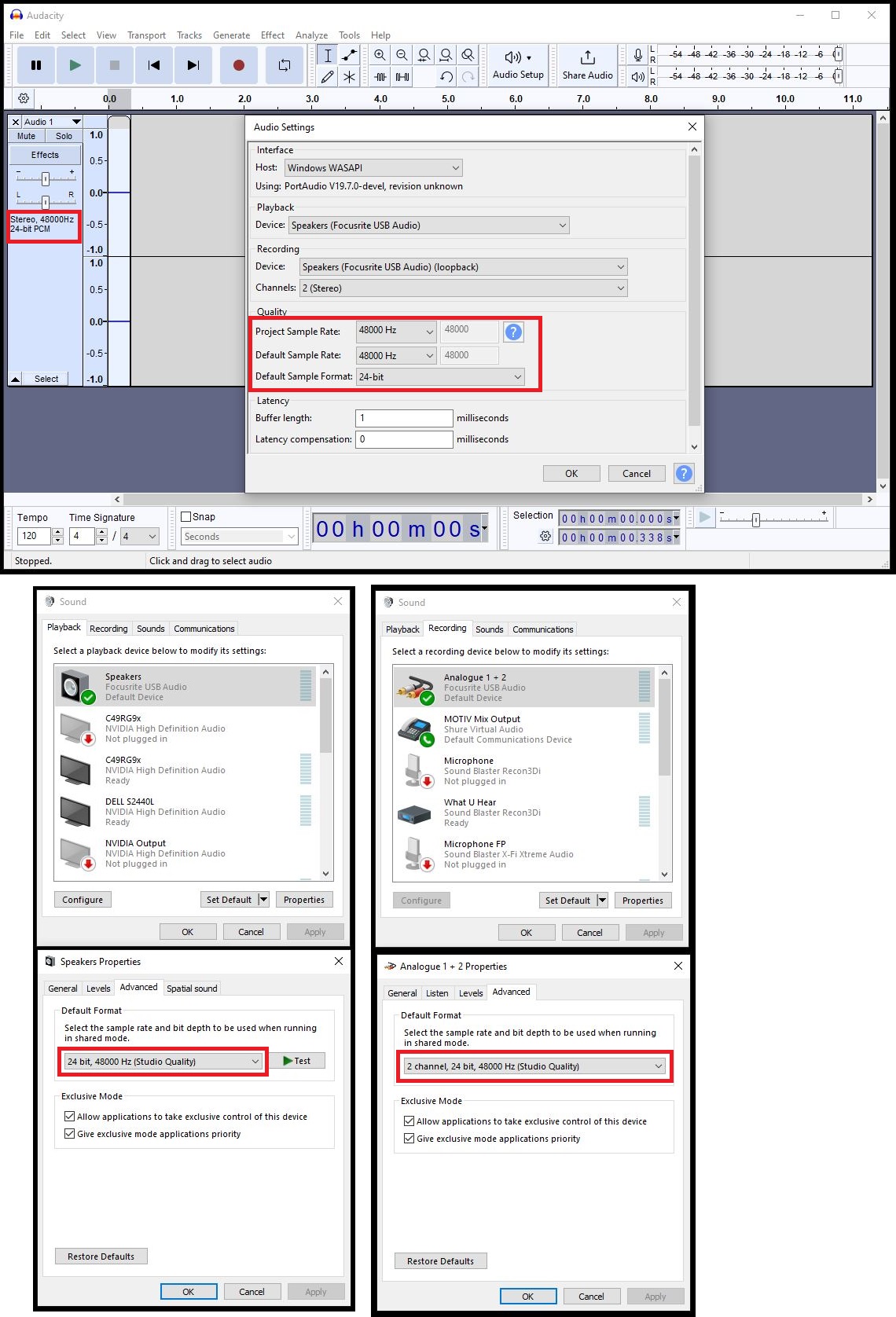 Cannot record PC desktop audio - error 9997 - Audacity 3 Help 