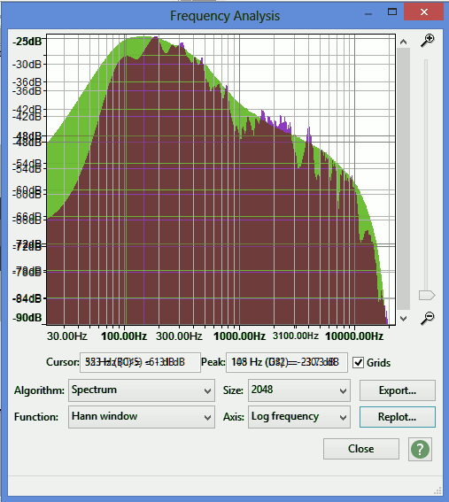 Geraint's JSFX EQ match in Audcity2