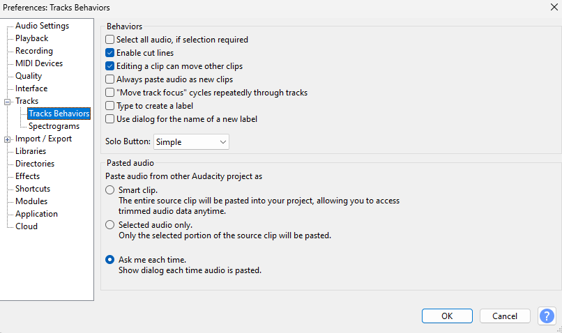 Complete crash when pasting audio - Windows - Audacity Forum