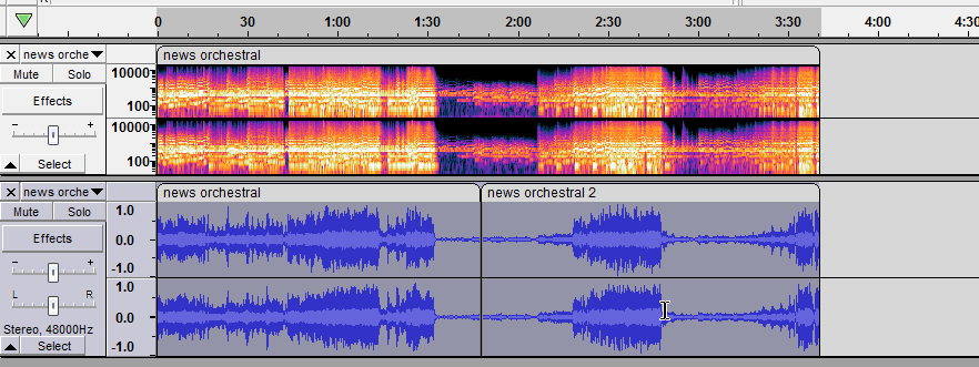 clips stuck if track selected
