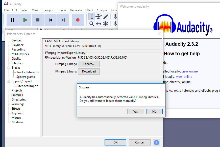 Error Importing mp3 - Windows - Audacity Forum