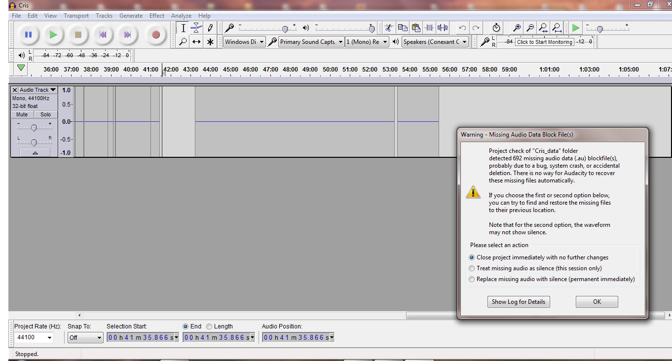 HELP HOW TO RECOVER AN AUP PROJECT deleted by accident? [SOLVED