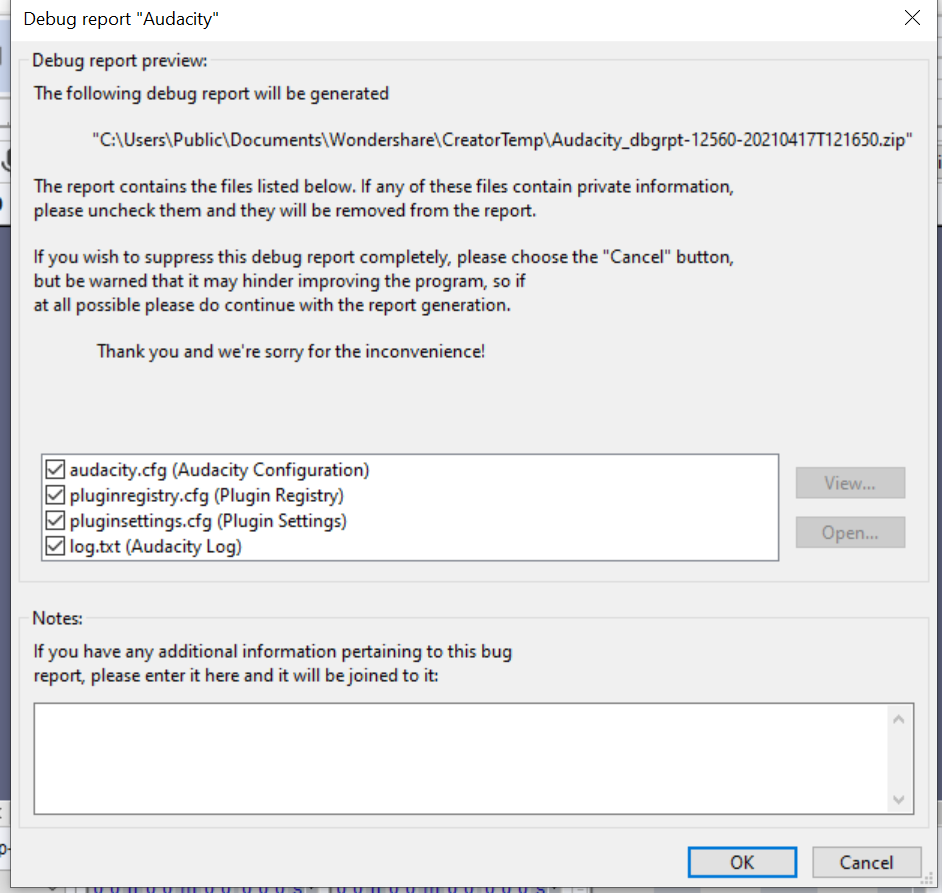 NO* version of Audacity works for me in Windows 10 - Windows 