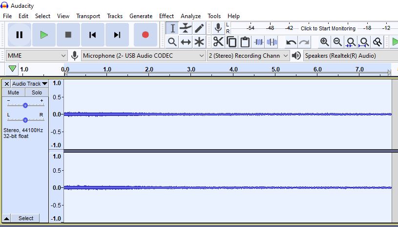Audacity - After Amplify Effect - just scratchy noise.JPG