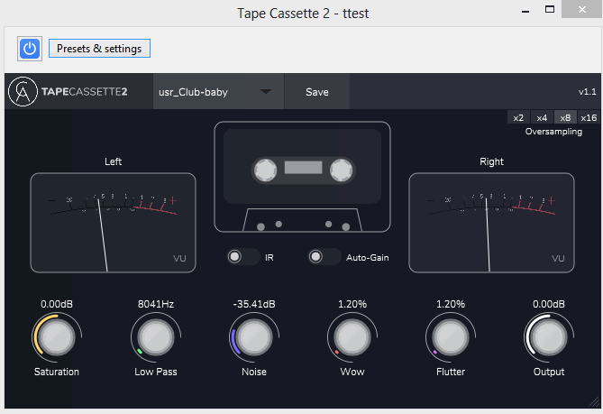 Caelum Audio 'tape casette 2' in Audcaity 3 (64-bit)
