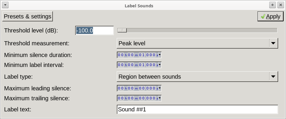 Need help on labeling , please help me. - Windows - Audacity Forum