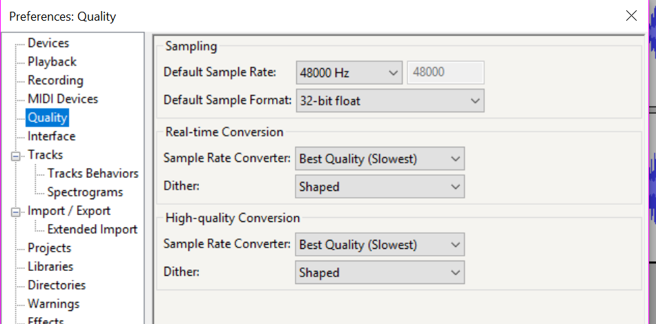 Project Rate Windows Audacity Forum