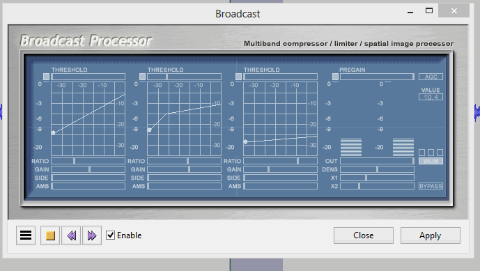 32-bit broadcast plugin