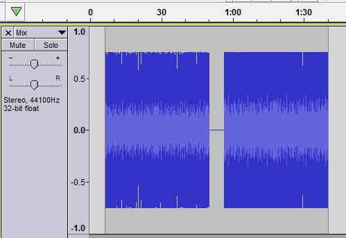 same peak loudness but right has louder RMS