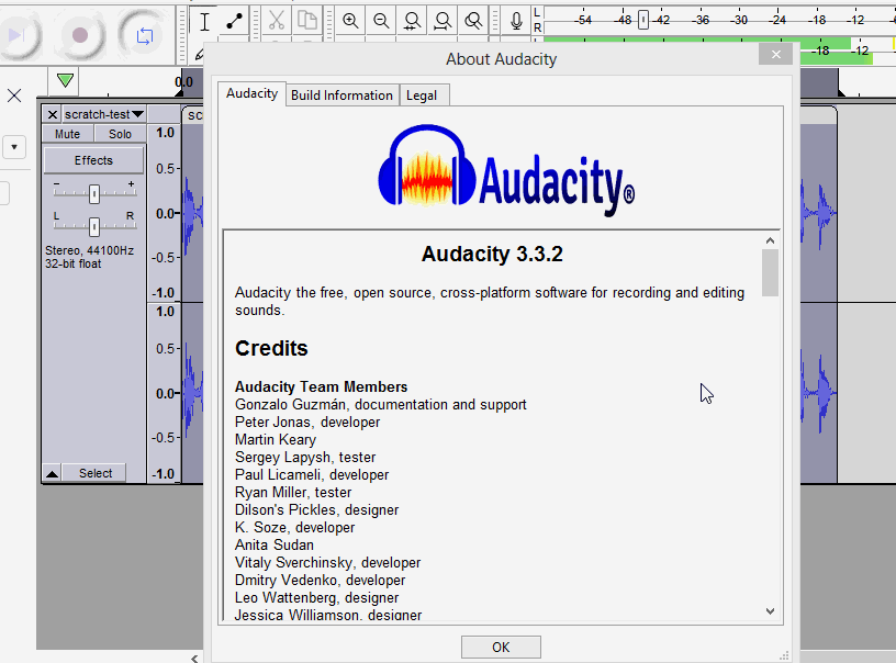 Izotope RX elements in Audcaity 332