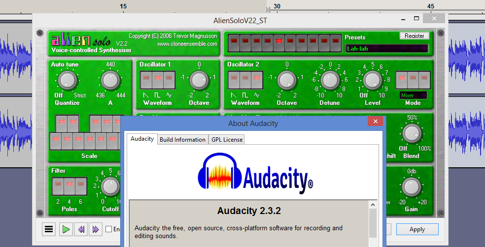 ''Alien Solo'' in Audcaity 232 on Windows 8.png