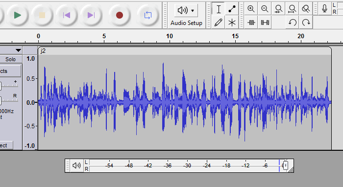 fade out to silence then fade in with envelope tool